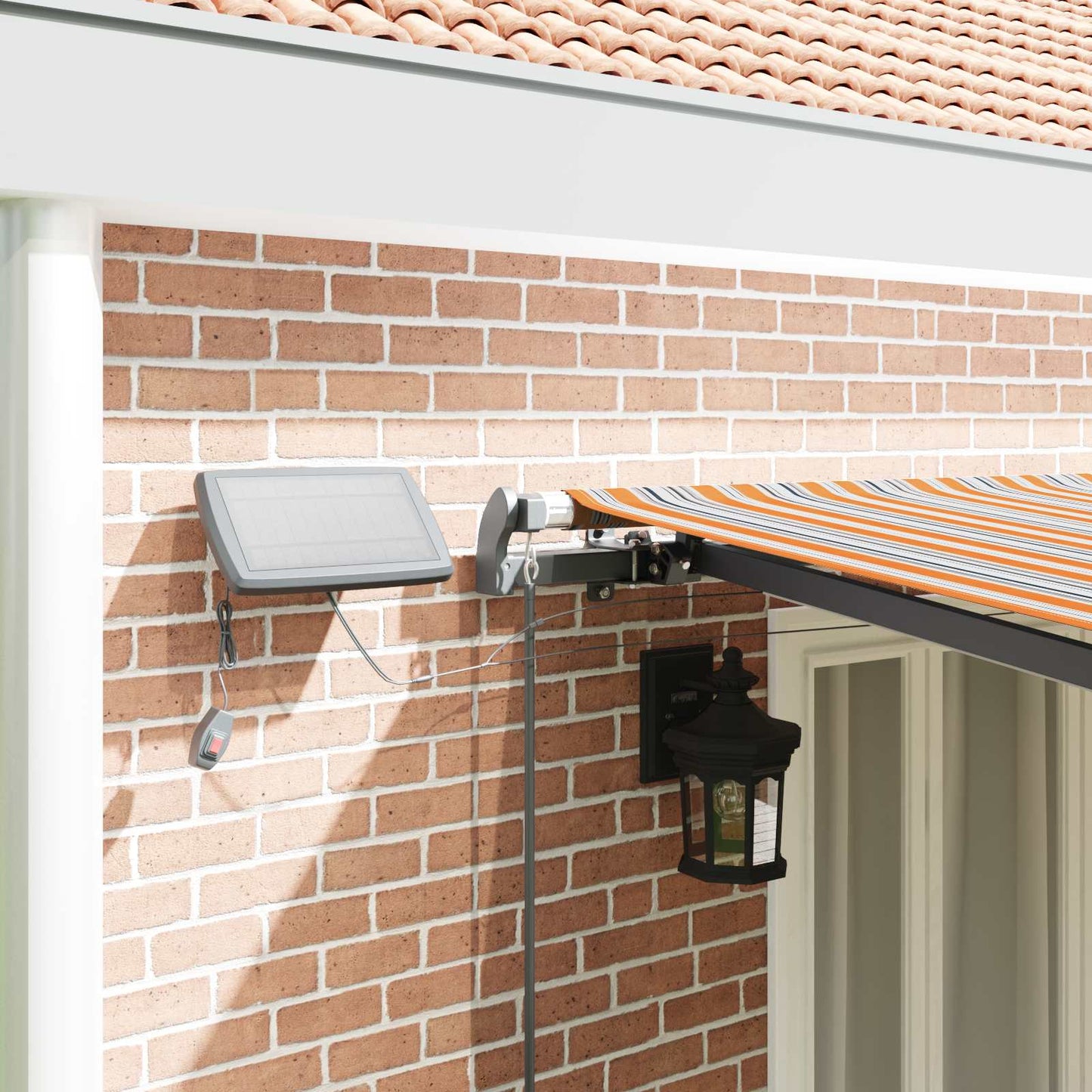 Retractable Awning Multicolour 600 x 350 cm