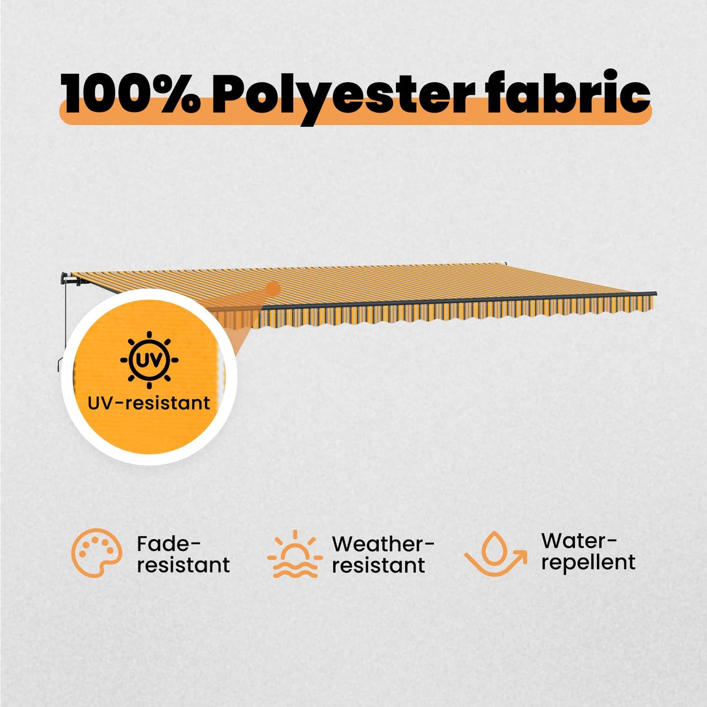 Retractable Awning Multicolour 600 x 350 cm