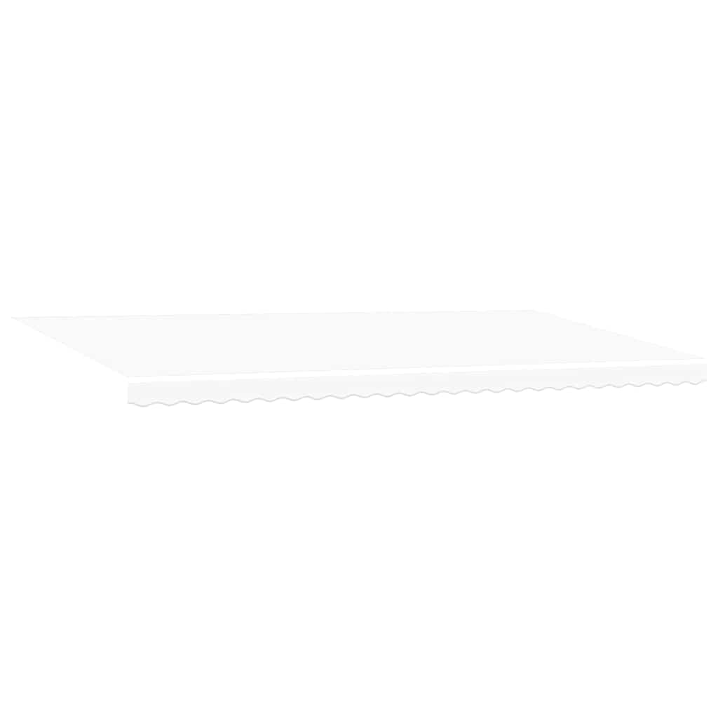 Retractable Awning White 600 x 350 cm Fabric and Aluminium