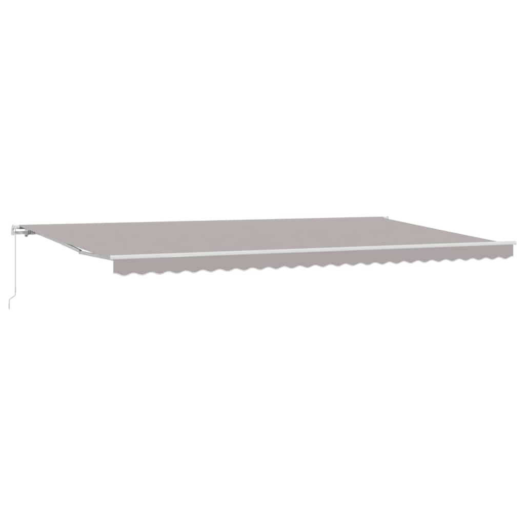 Retractable Awning Light Grey 600 x 350 cm