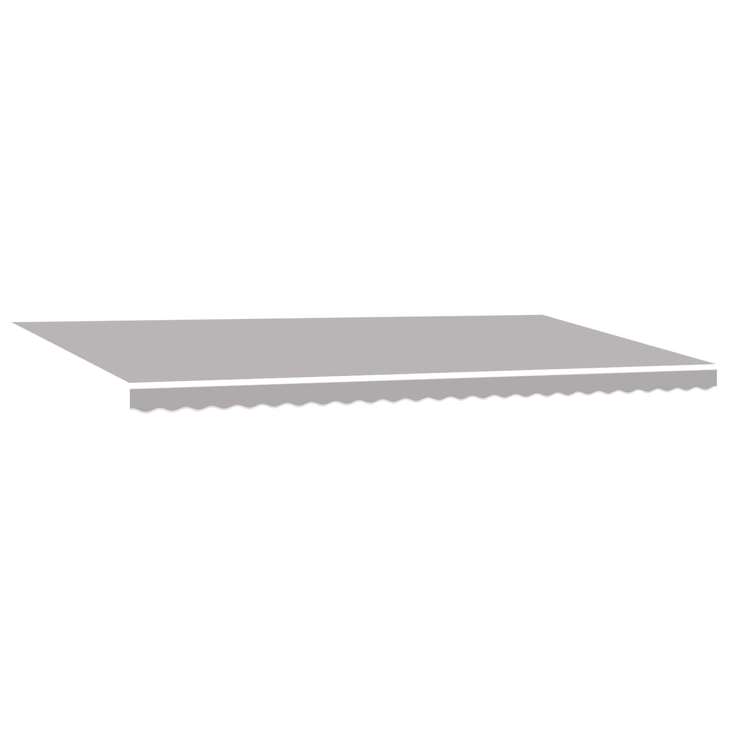 Retractable Awning Light Grey 600 x 350 cm Polyester and Steel