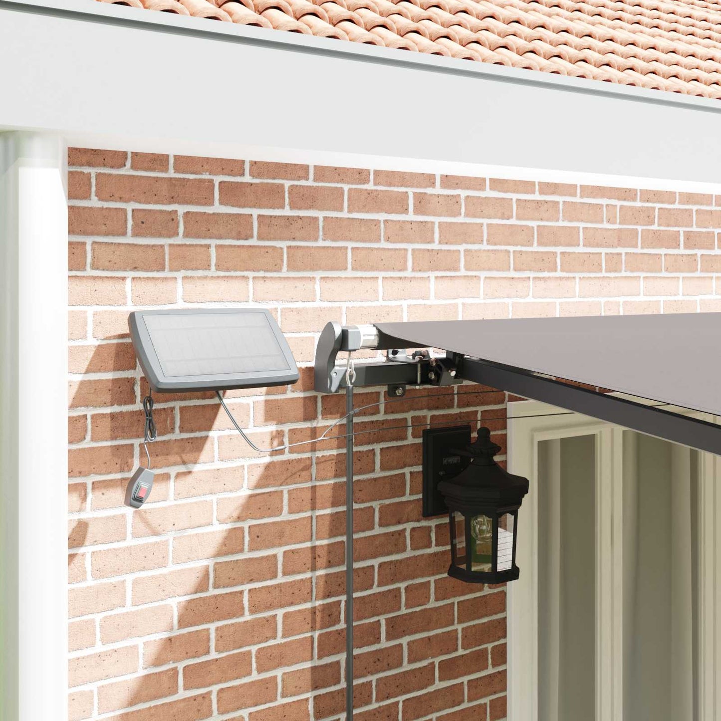 Retractable Awning Manual Light grey 600 x 350 cm Fabric