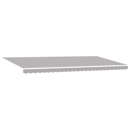 Retractable Awning Light Grey 600 x 350 cm Fabric and Aluminium