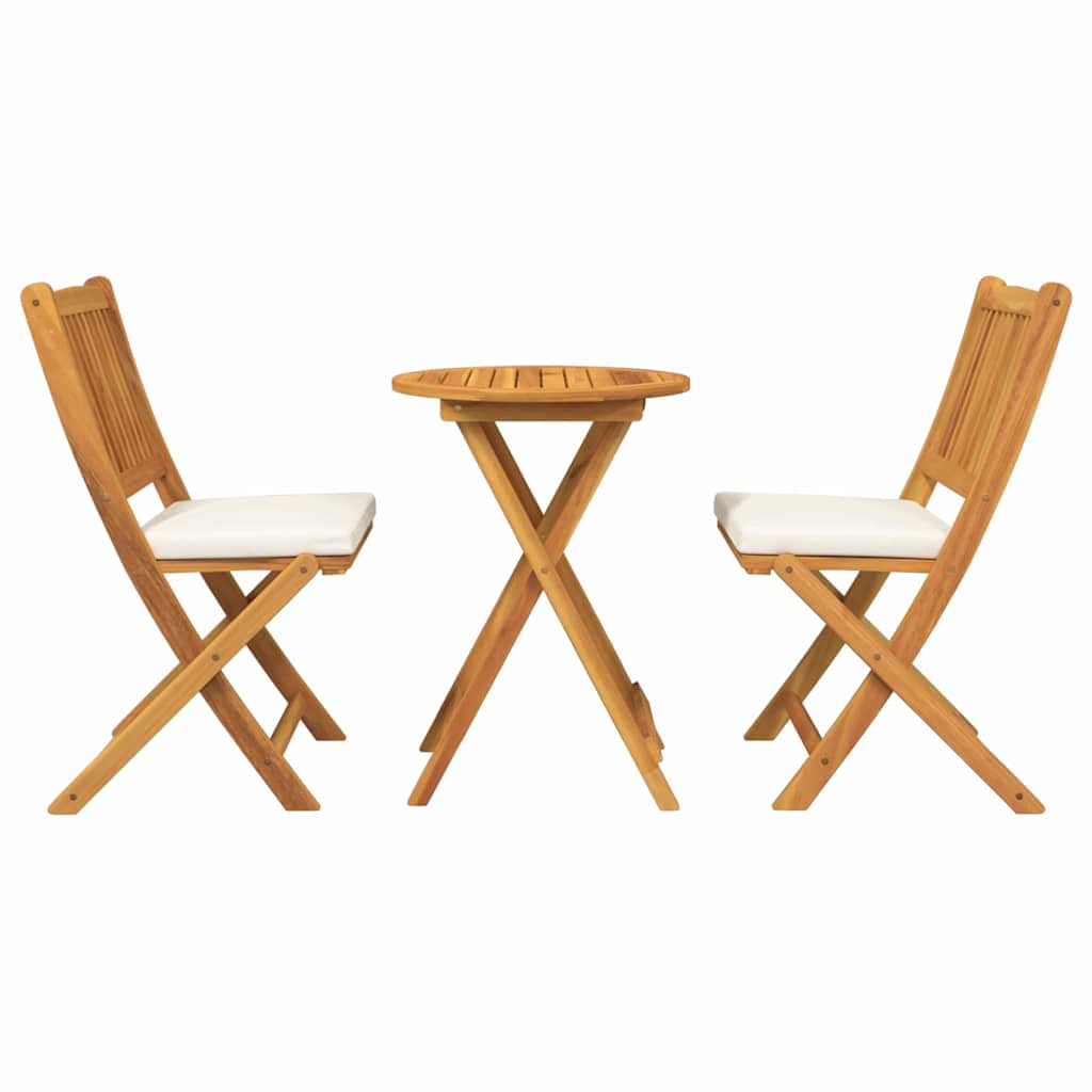 vidaXL Garden Bistro Set 3 pcs Brown Solid acacia wood