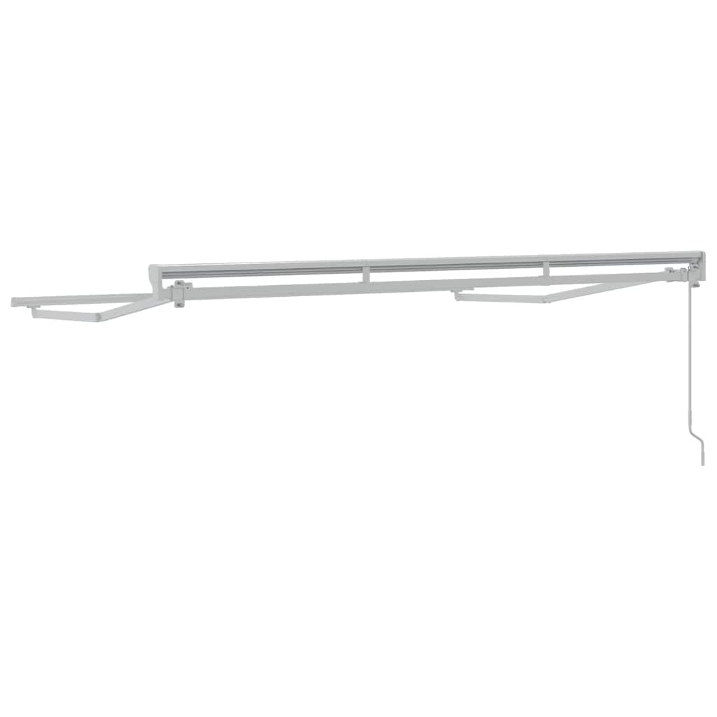 Awning Frame Manual Adjustable White 3 x 2 m Steel