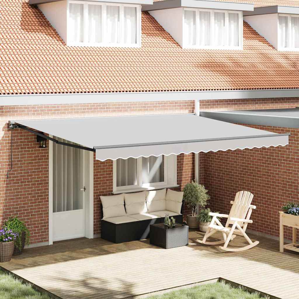 Awning Frame Manual Adjustable Anthracite 5 x 3 m Steel