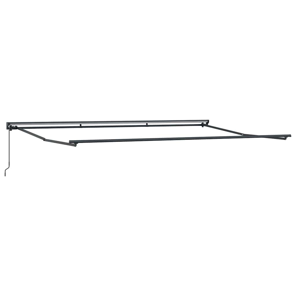 Awning Frame Manual Adjustable Anthracite 5 x 3 m Steel