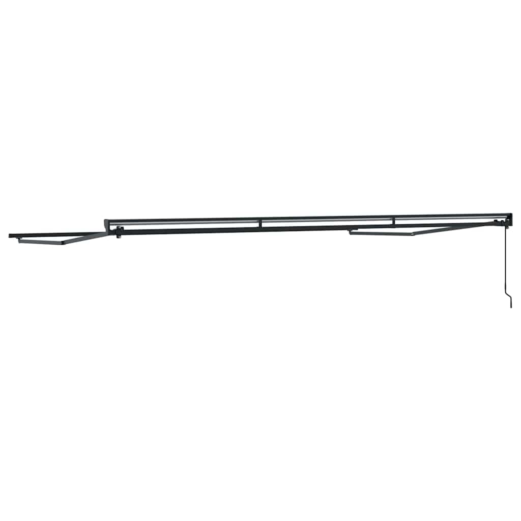 Awning Frame Manual Adjustable Anthracite 5 x 3 m Steel