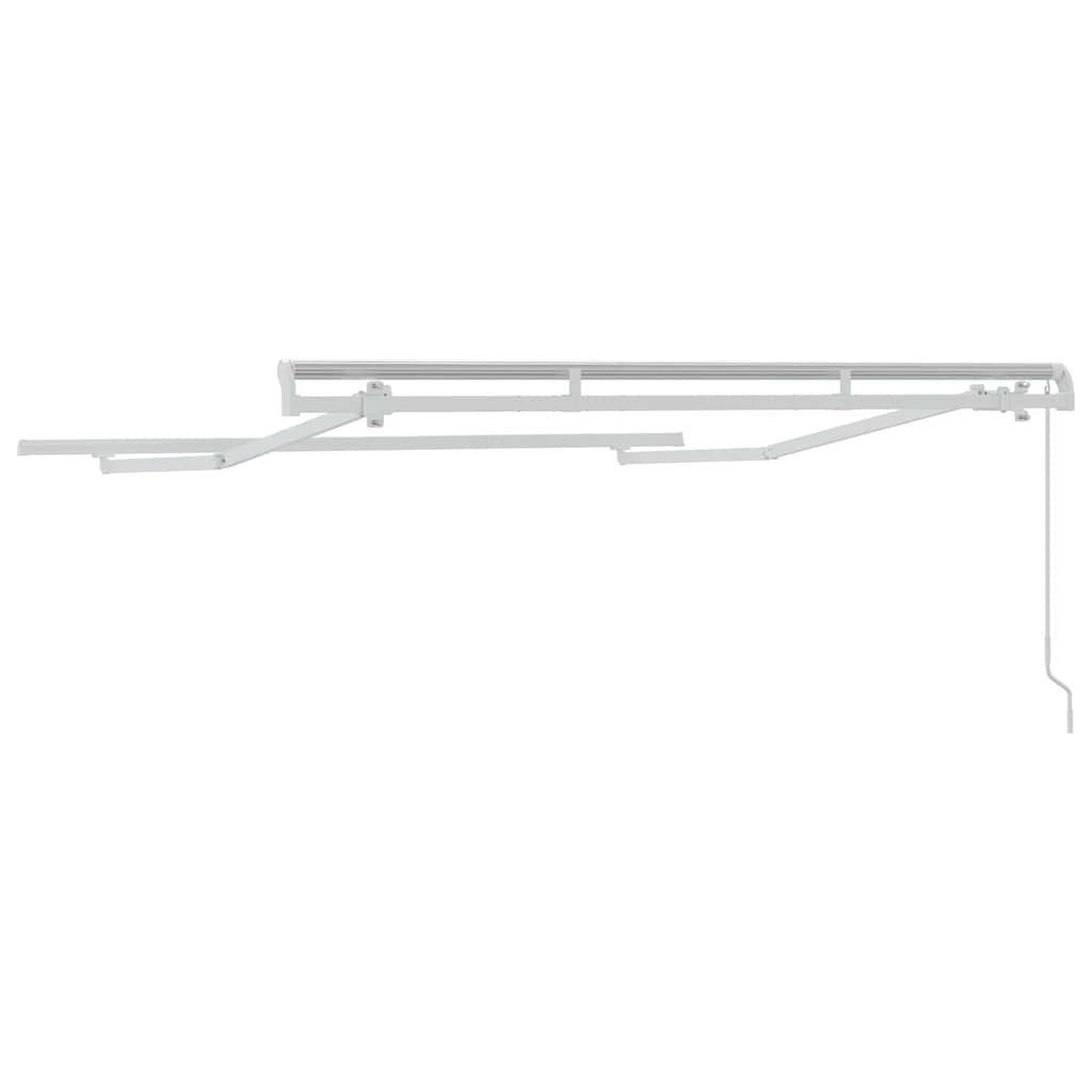 Awning Frame Retractable Manual White 2.5 x 2 m Metal