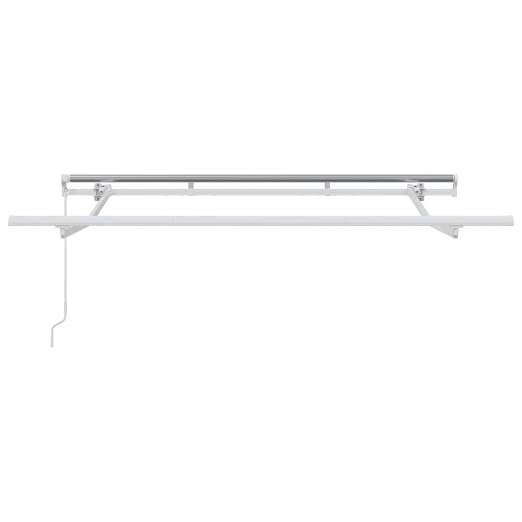 Awning Frame Retractable Manual White 2.5 x 2 m Metal