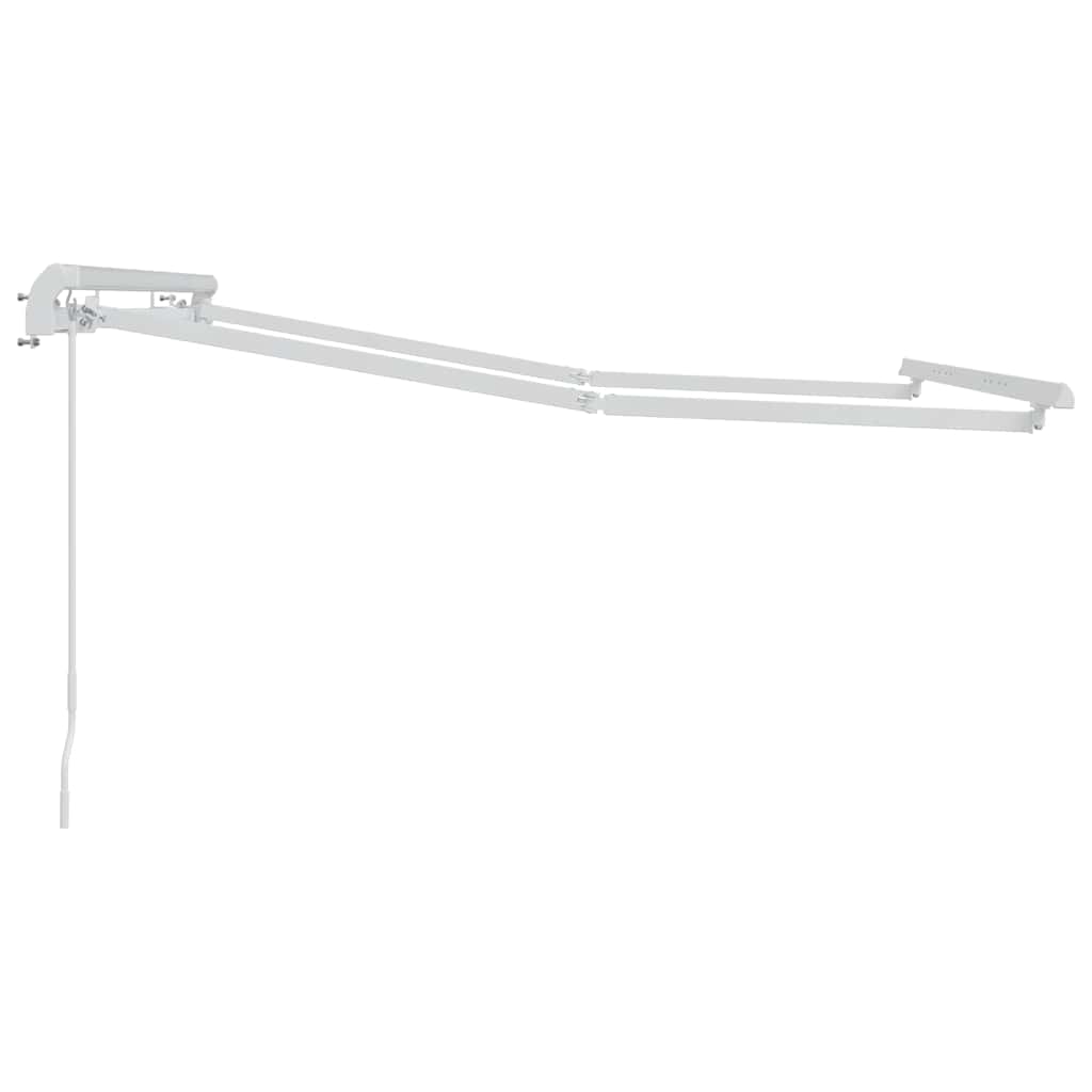 Awning Frame Retractable Manual White 2.5 x 2 m Metal