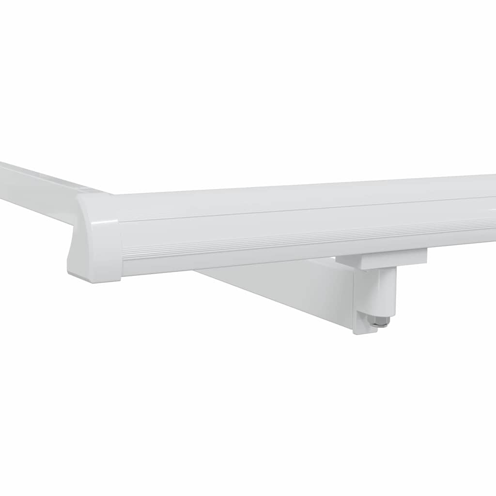 Awning Frame Retractable Manual White 3.5 x 2 m Metal