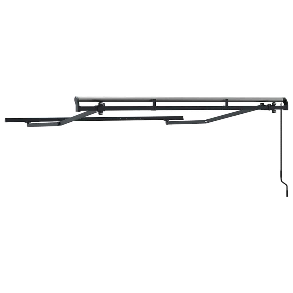 Awning Frame Retractable Manual Anthracite 2.5 x 2 m Metal