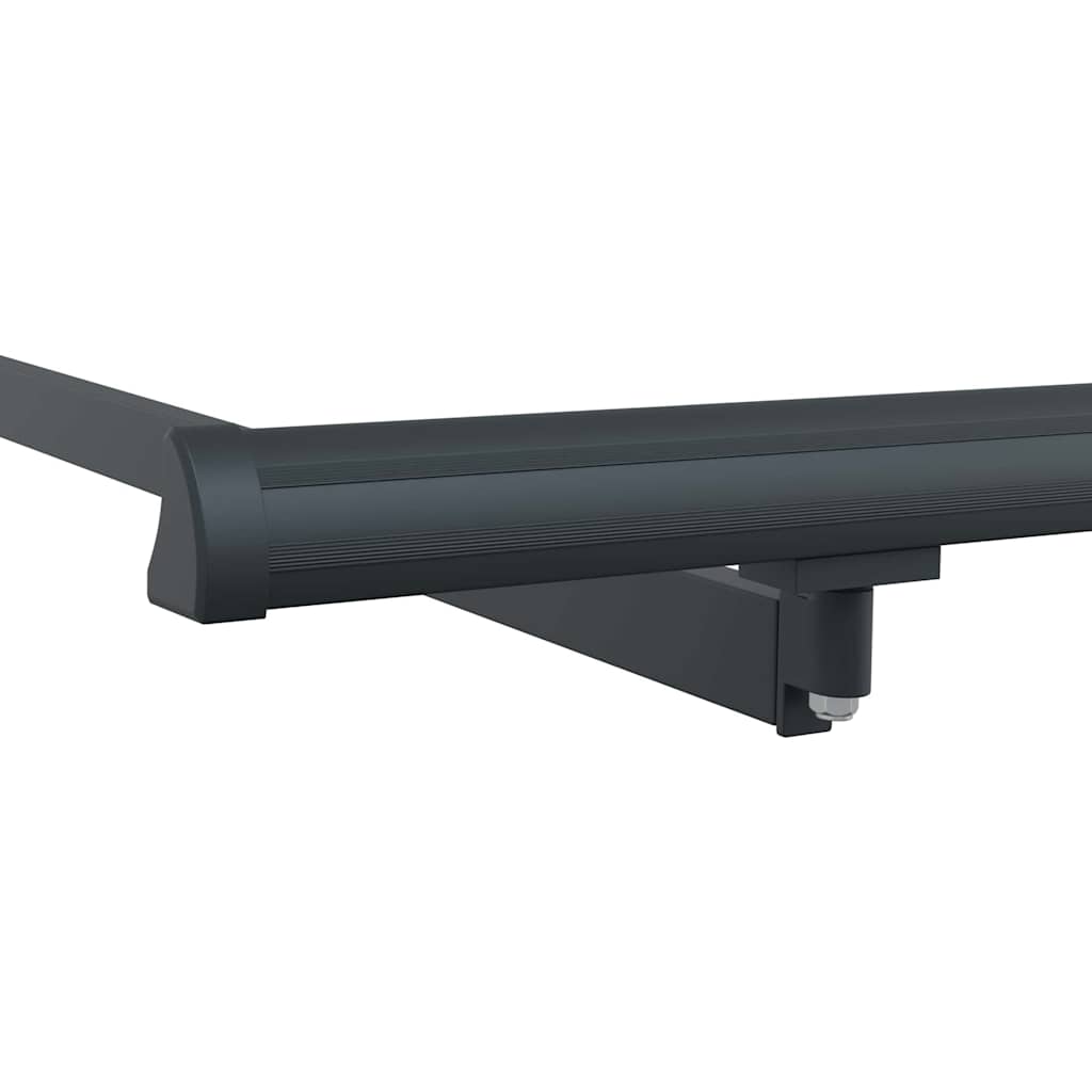Awning Frame Retractable Manual Anthracite 3.5 x 2 m Metal