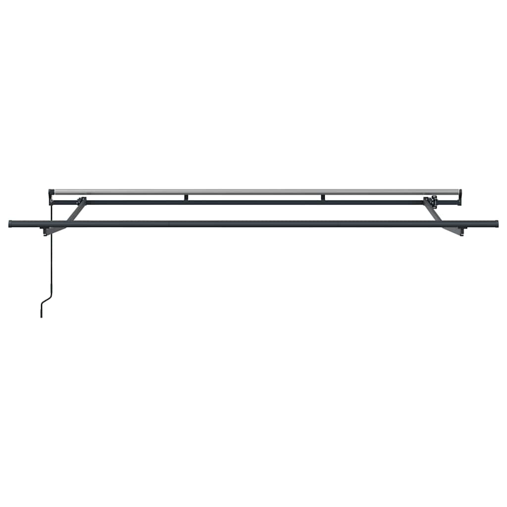Awning Frame Retractable Manual Anthracite 3.5 x 2 m Metal