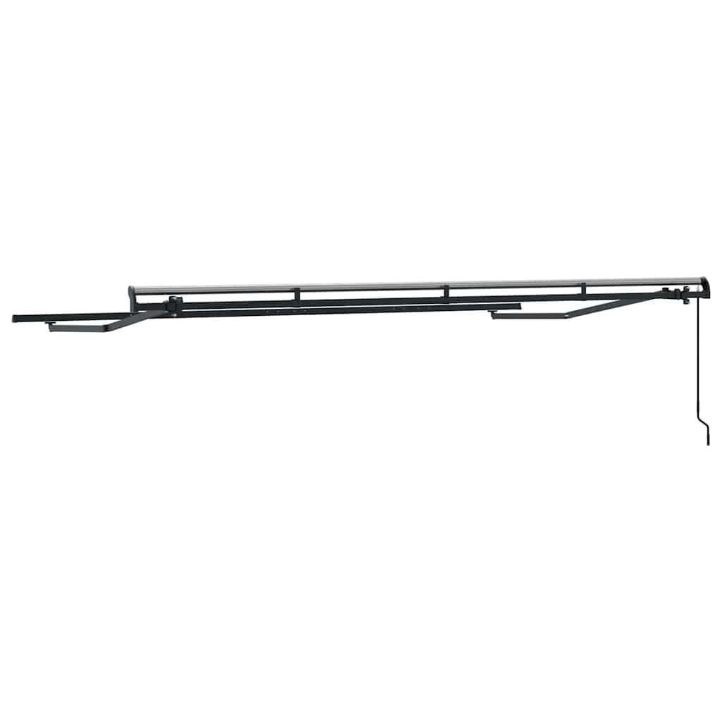 Awning Frame Retractable Manual Anthracite 4 x 2 m Metal