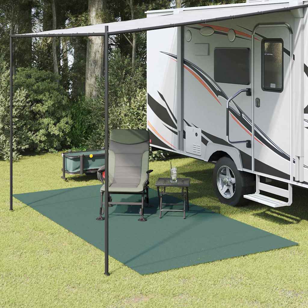 Tent Carpet Green 400 x 350 cm Polyester