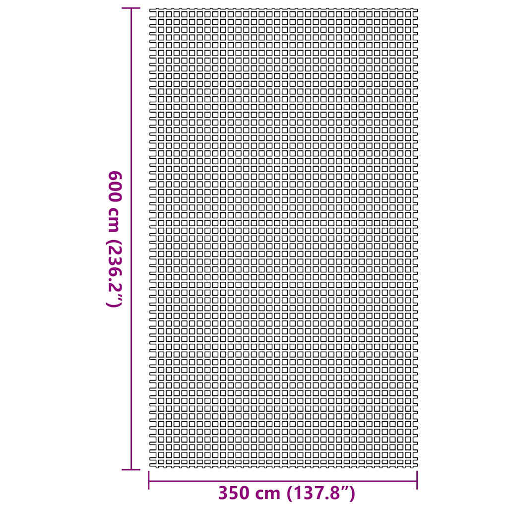 Tent Carpet Green 600 x 350 cm Polyester