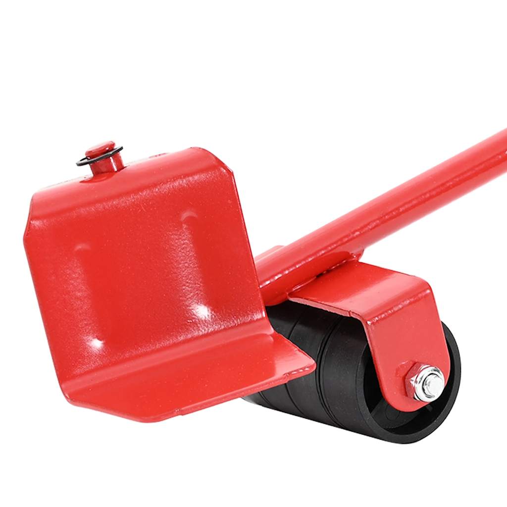 Furniture Rollers 8 pcs with Lifters Red 9,8x7,5x3 cm 150 kg