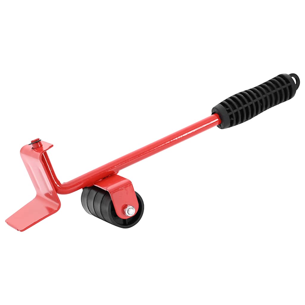 Furniture Rollers 8 pcs with Lifters Red 9,8x7,5x3 cm 150 kg