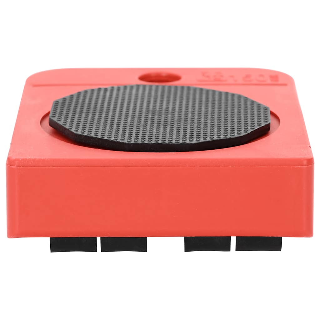 Furniture Rollers 8 pcs with Lifters Red 9,8x7,5x3 cm 150 kg