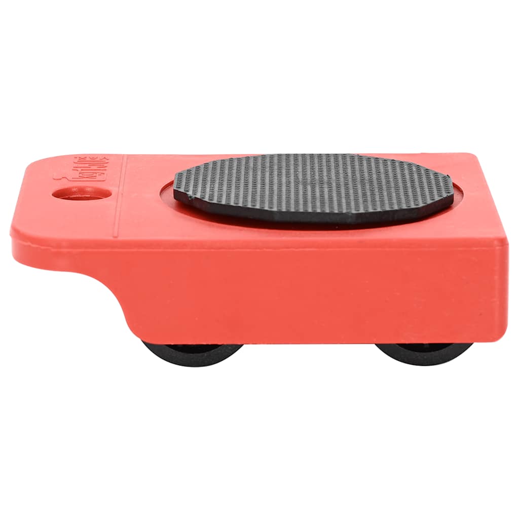 Furniture Rollers 8 pcs with Lifters Red 9,8x7,5x3 cm 150 kg