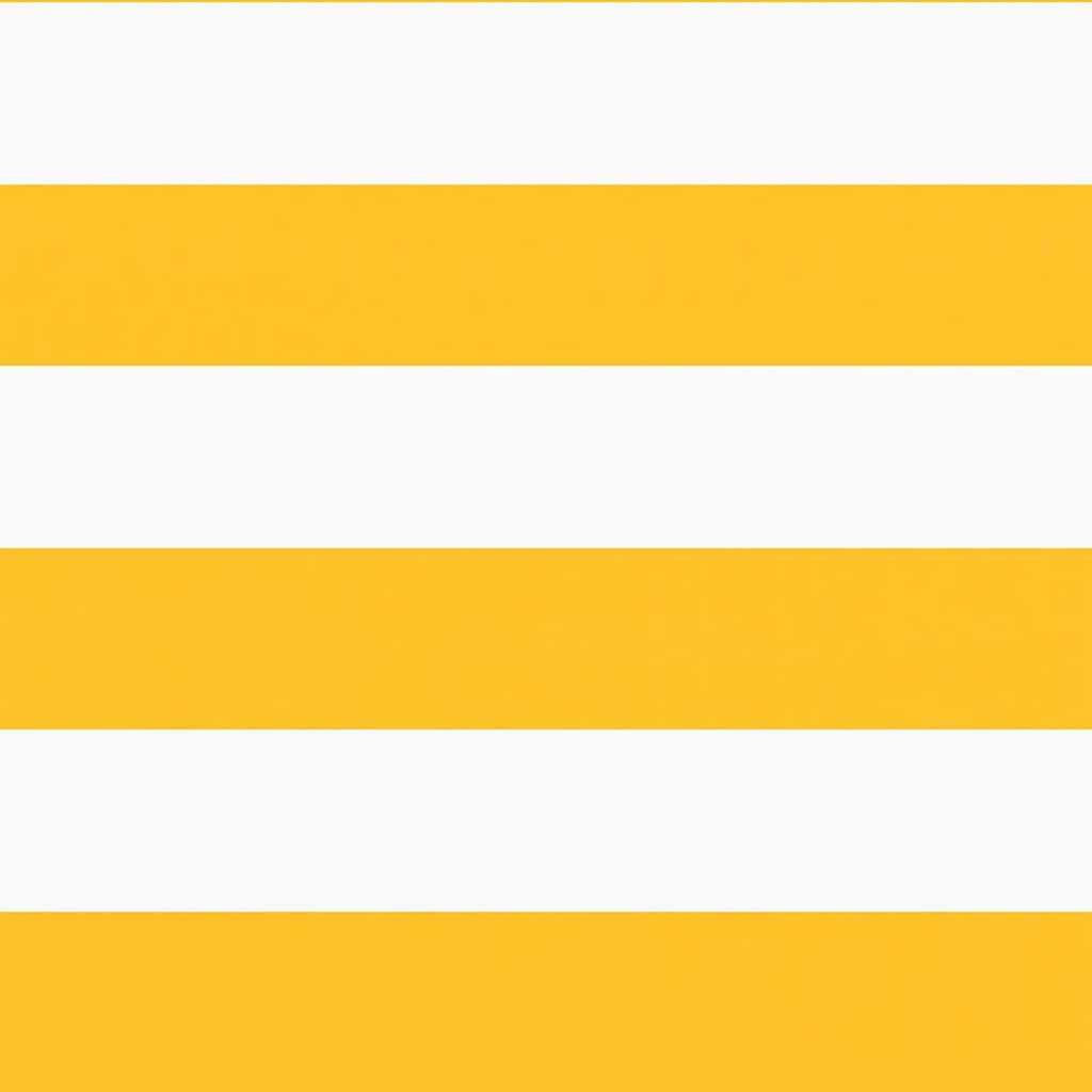 Balcony Screen Yellow and White Stripe 120x700 cm