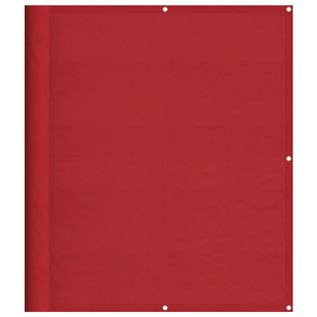 Balcony Screen Red 120x1000 cm 100% Polyester Oxford