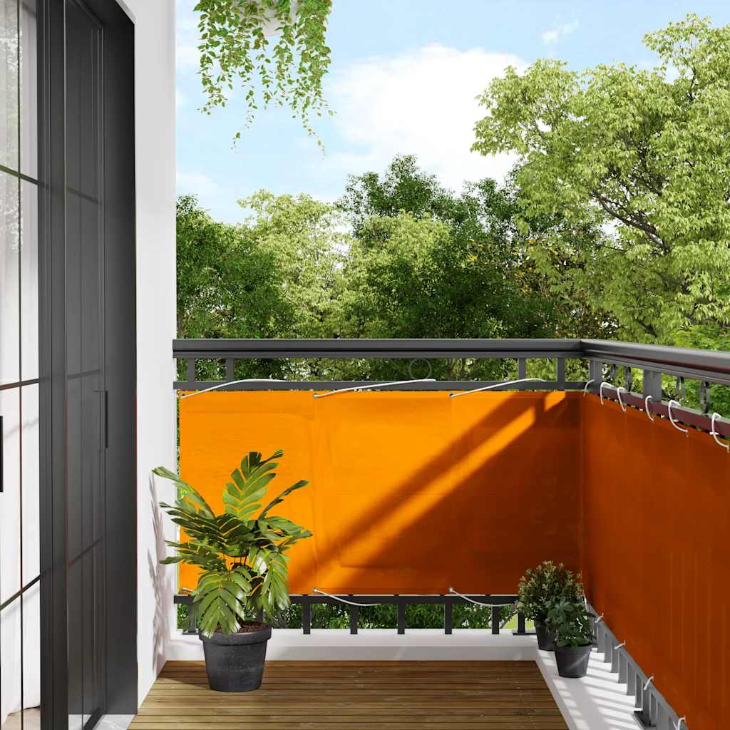 Balcony Screen Red 120x1000 cm 100% Polyester Oxford