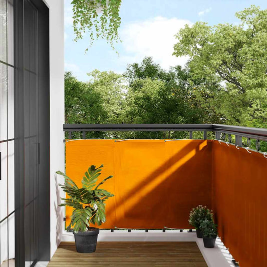 Balcony Screen Orange 90x1000 cm 100% Polyester Oxford