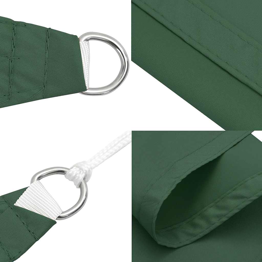 Sun Shade Sail Dark Green 2x2x2 m 100% Polyester Oxford