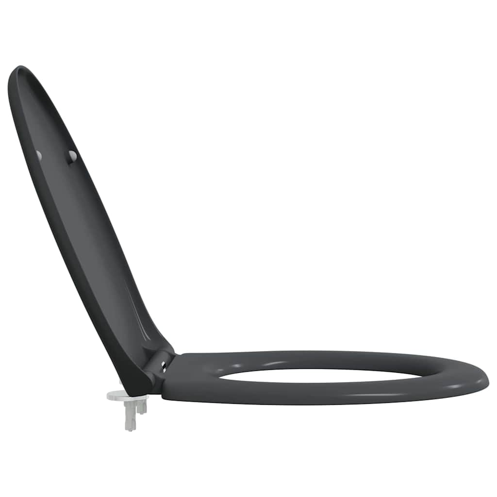 Toilet Seat Anthracite 47 x 37 x 4 cm Duroplast