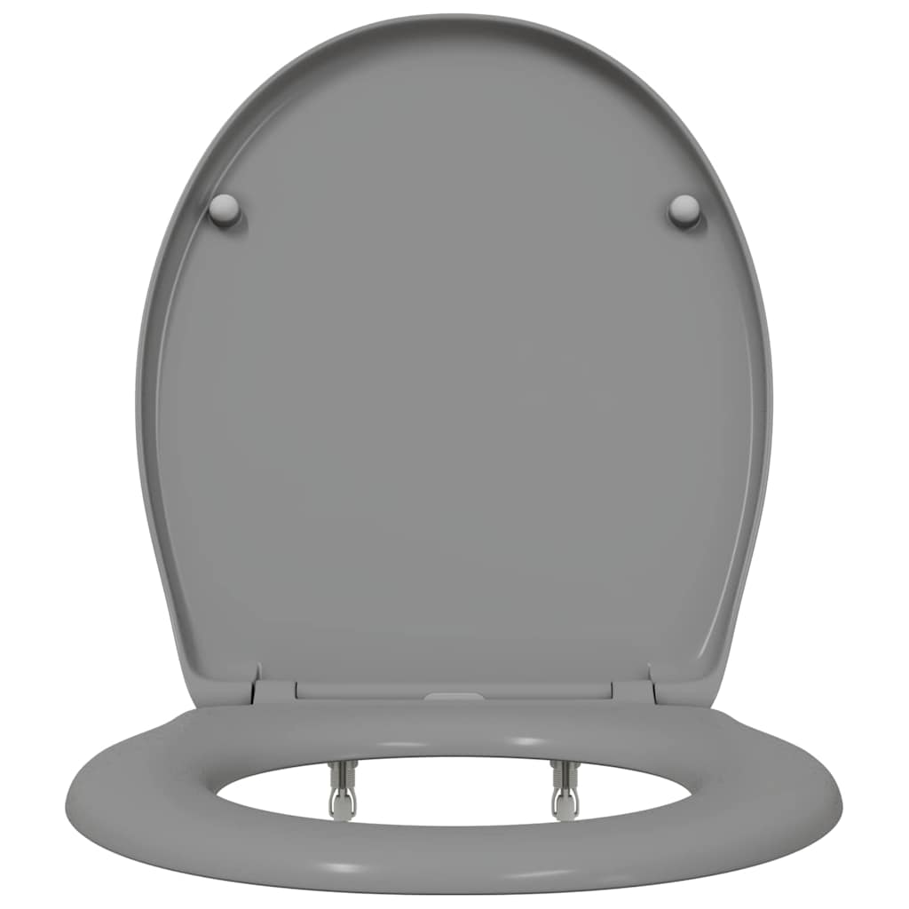 Toilet Seat Grey 47 x 37 x 4 cm Duroplast