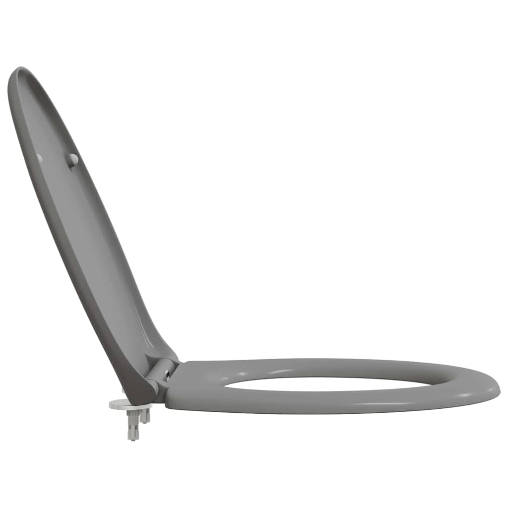 Toilet Seat Grey 47 x 37 x 4 cm Duroplast