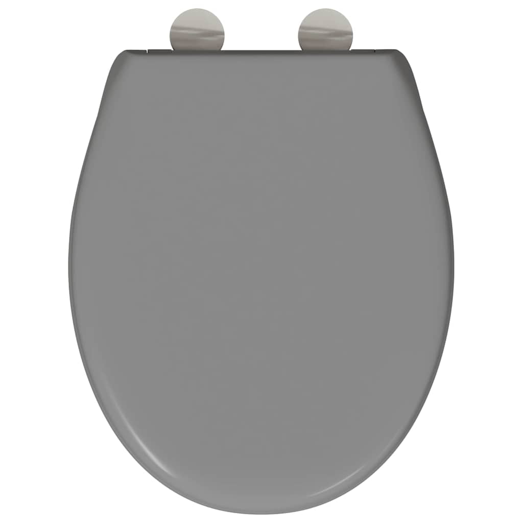 Toilet Seat Grey 47 x 37 x 4 cm Duroplast
