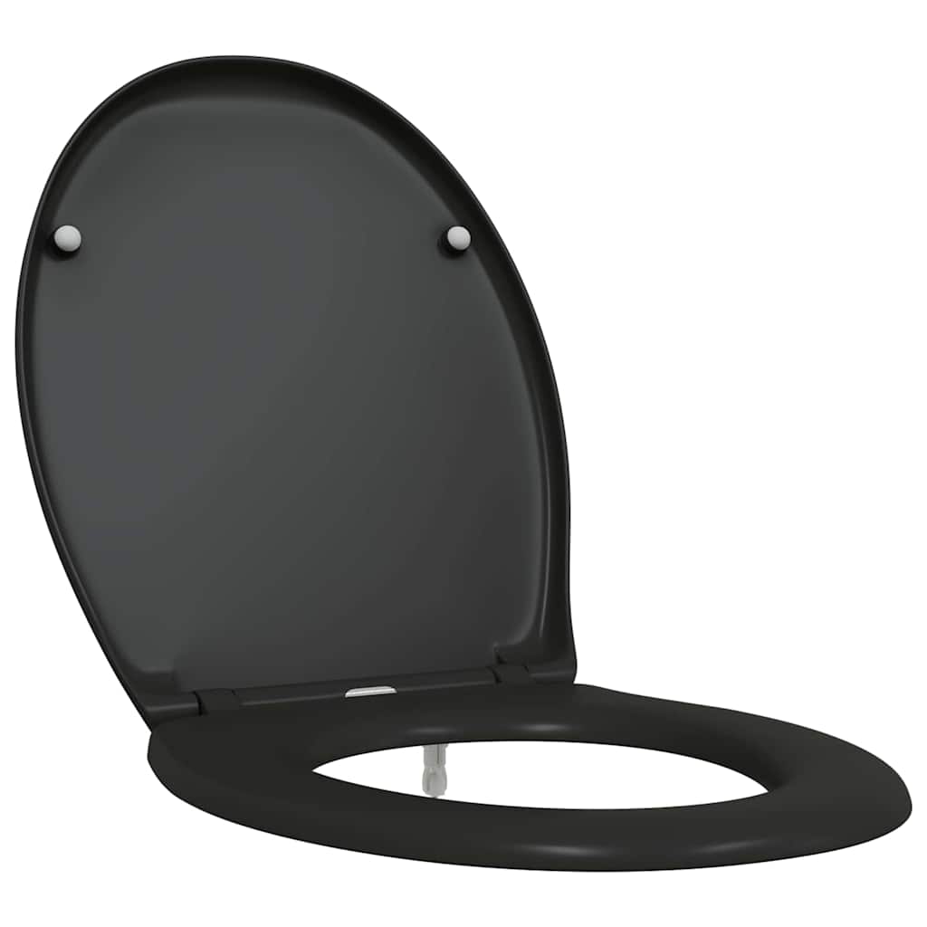Toilet Seat Black 47 x 37 x 4 cm Duroplast