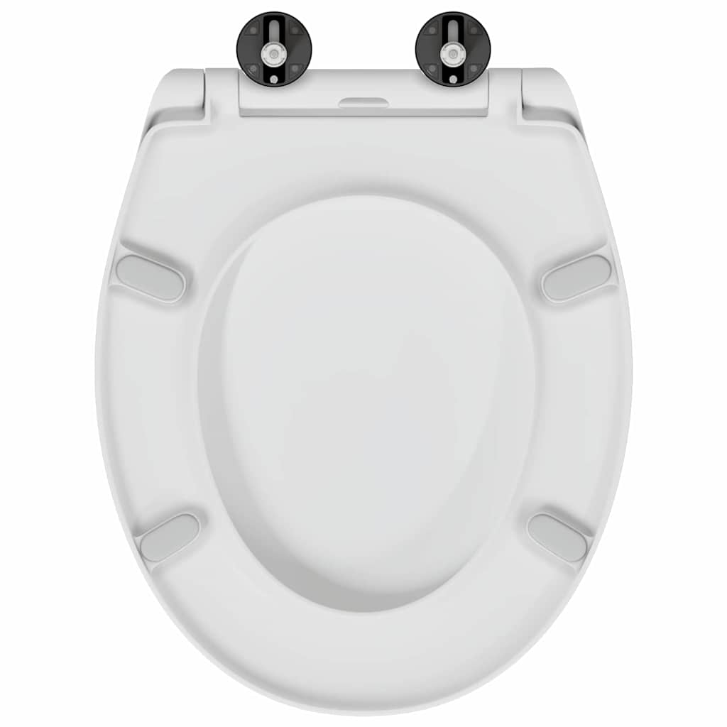 Toilet Seat White 47 x 37 x 4 cm Duroplast