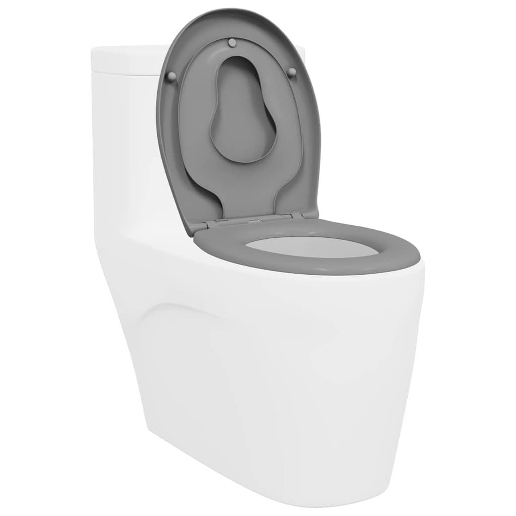 Toilet Seat Grey 47 x 37 x 4 cm Duroplast