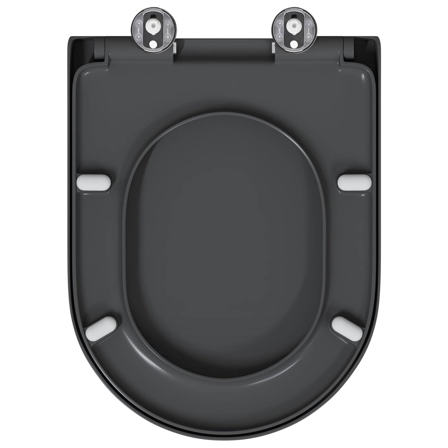 Toilet Seat Anthracite 49 x 36 x 4 cm Duroplast