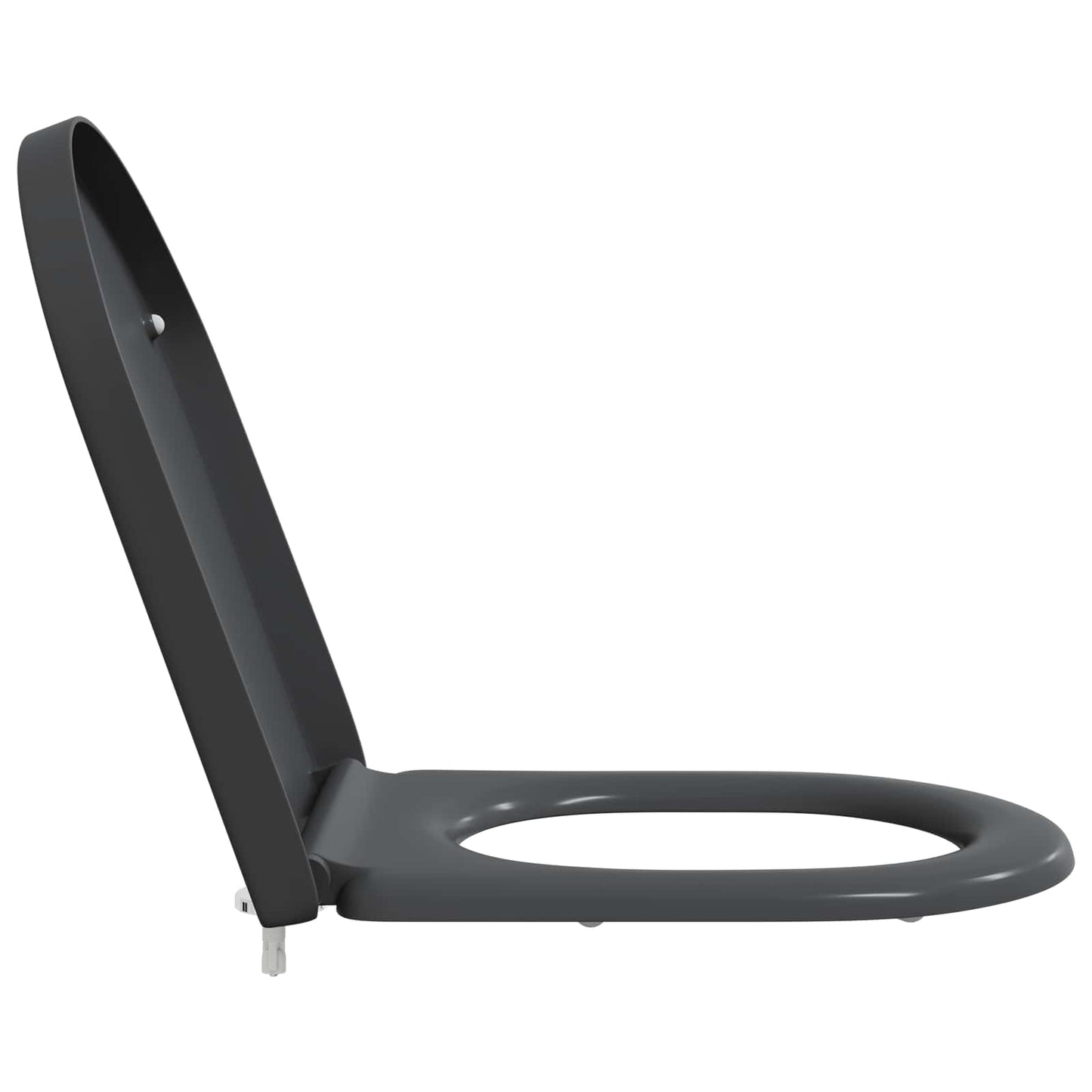 Toilet Seat Anthracite 49 x 36 x 4 cm Duroplast
