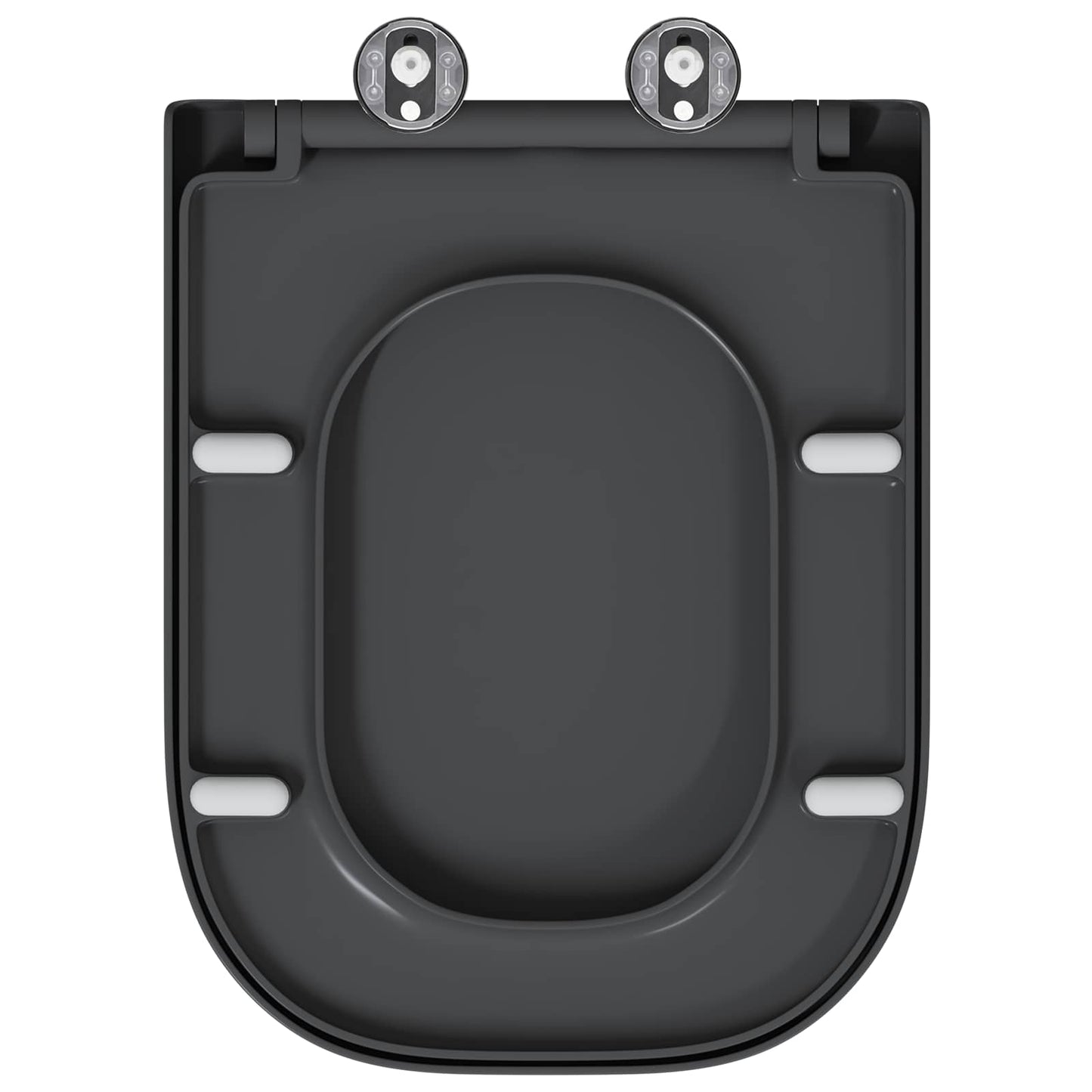 Toilet Seat Anthracite 47.5 x 35 x 3.6 cm Duroplast