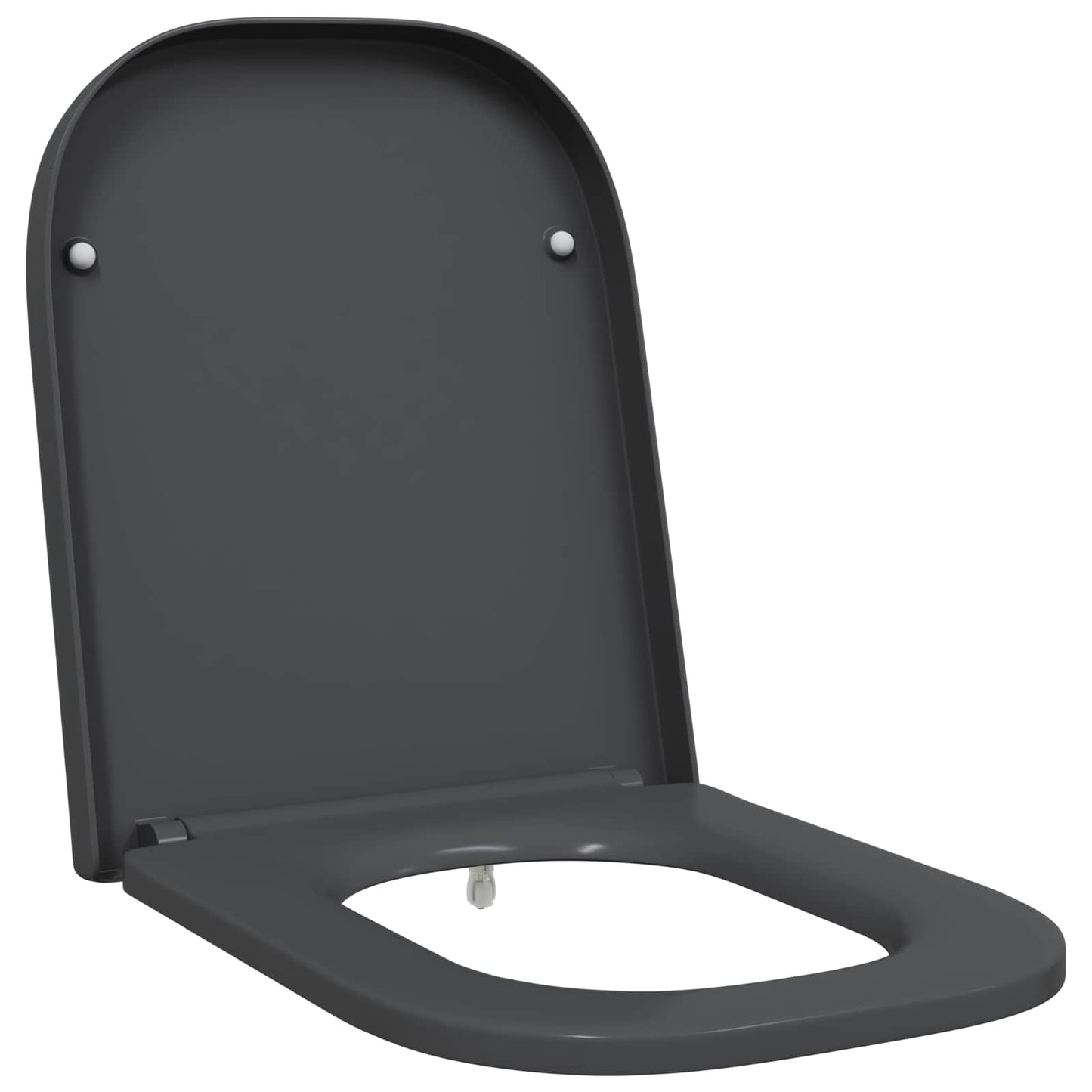 Toilet Seat Anthracite 47.5 x 35 x 3.6 cm Duroplast