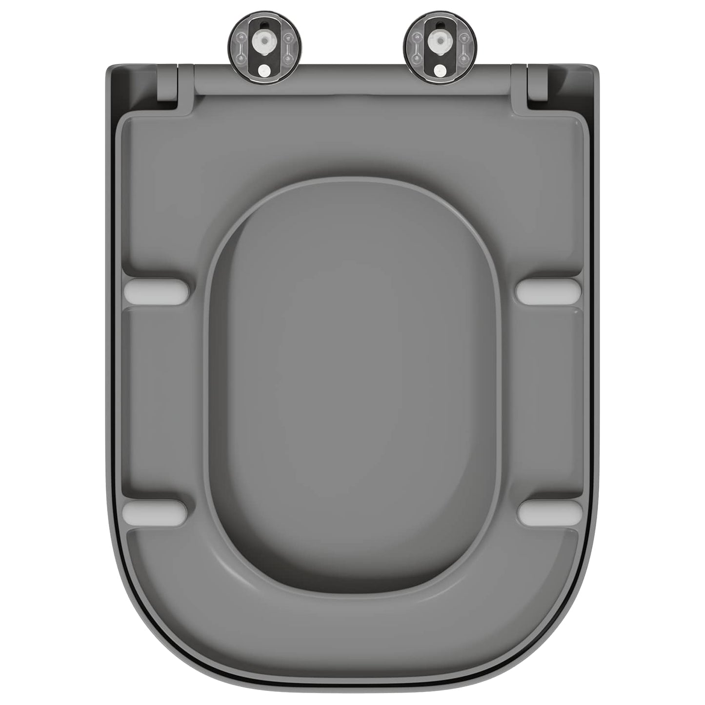 Toilet Seat Grey 47.5 x 35 x 3.6 cm Duroplast