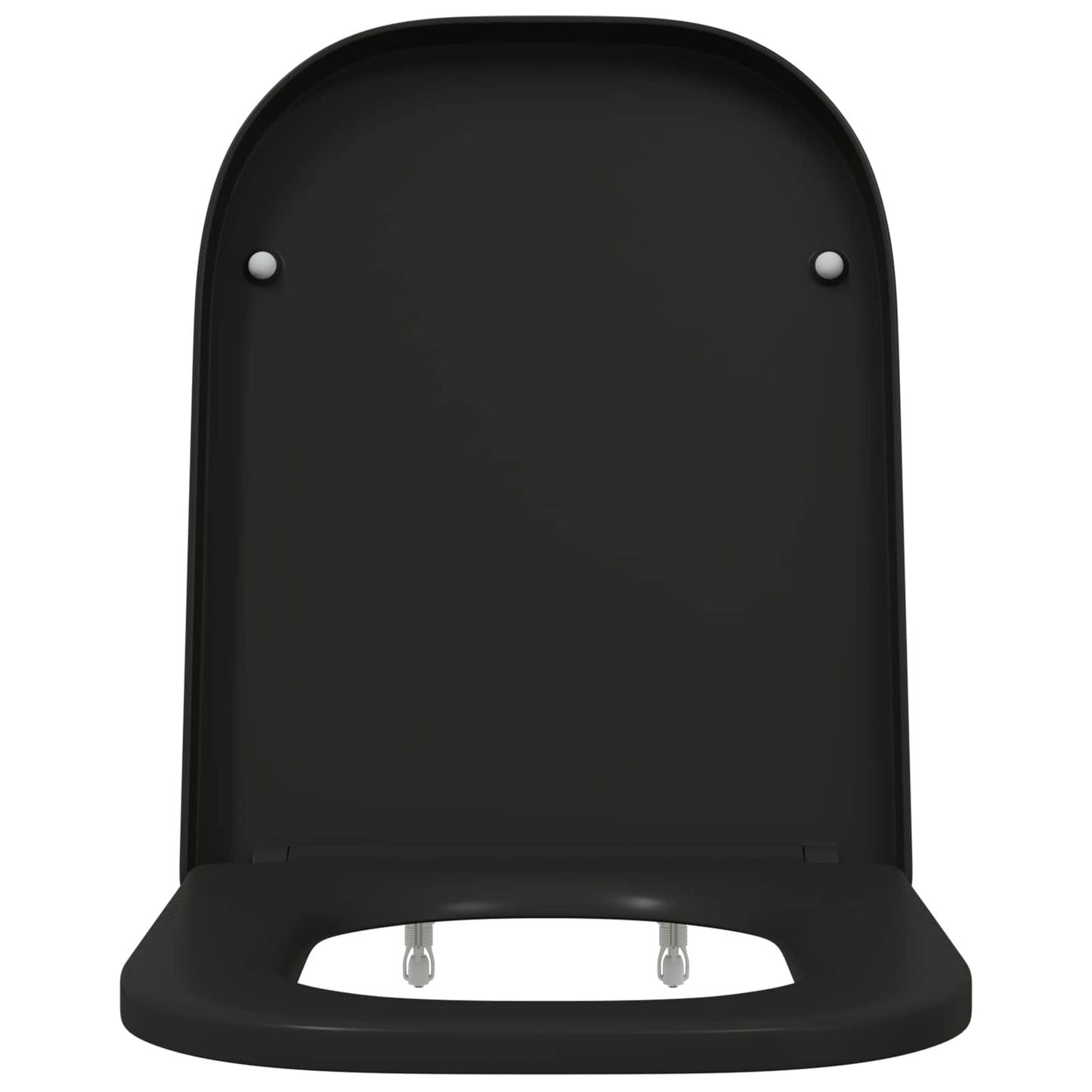 Toilet Seat Black 47.5 x 35 x 3.6 cm Duroplast