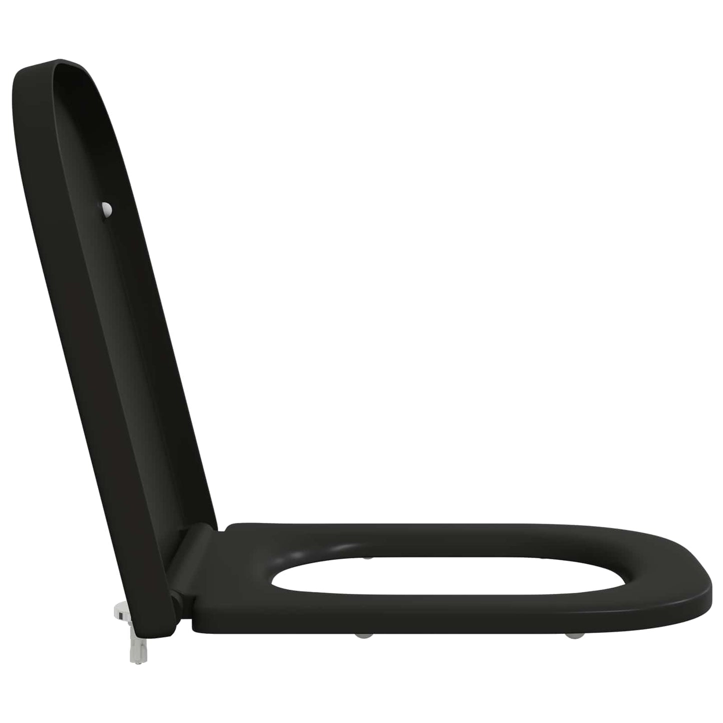 Toilet Seat Black 47.5 x 35 x 3.6 cm Duroplast