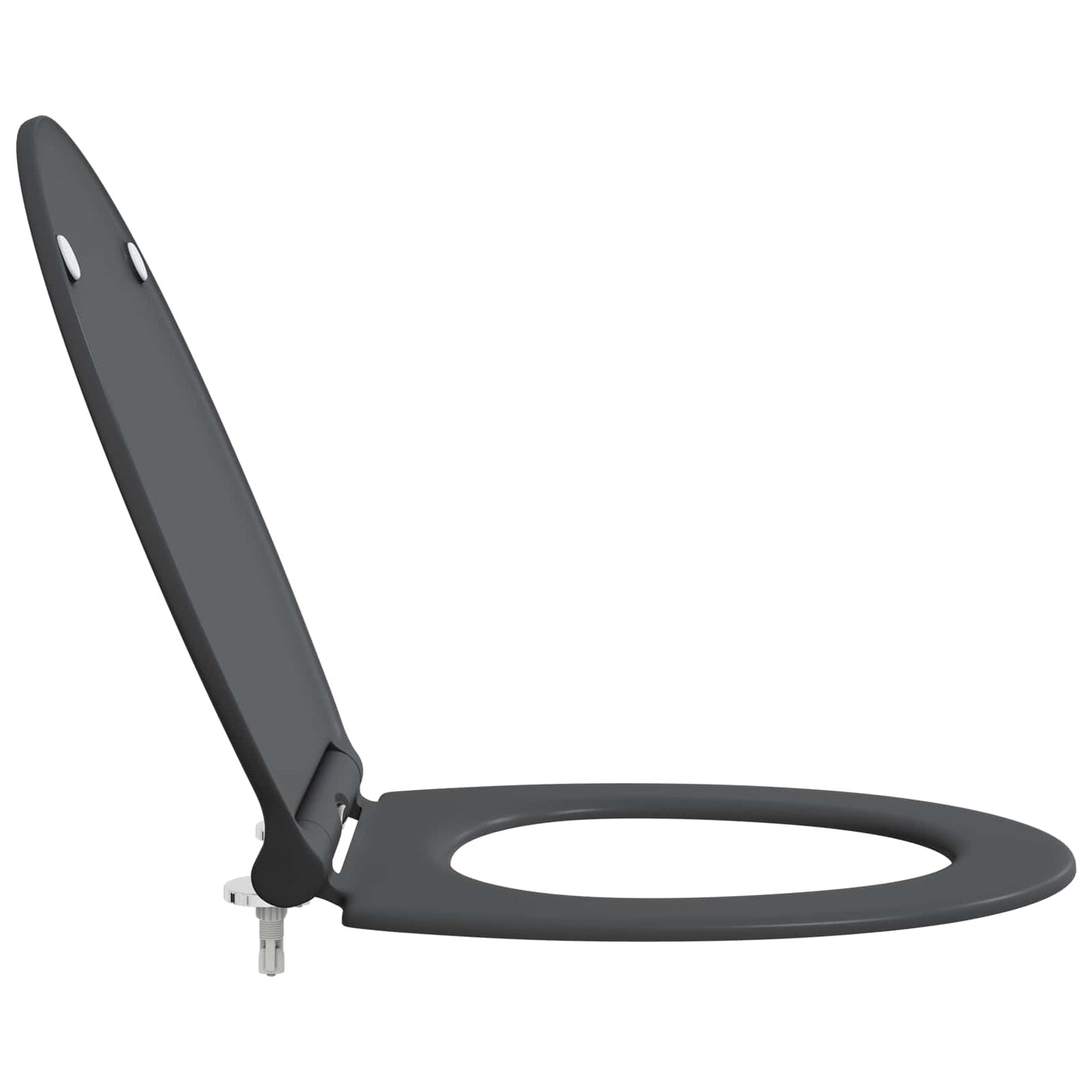 Toilet Seat Anthracite 47 x 37.5 x 3.8 cm Duroplast