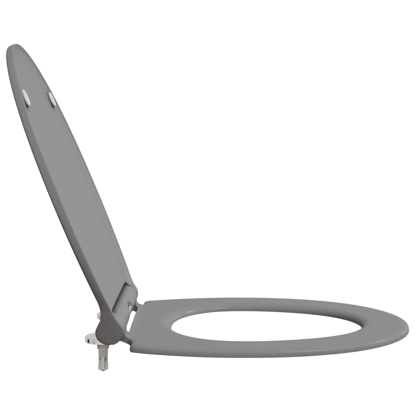 Toilet Seat Grey 47 x 37.5 x 3.8 cm Duroplast