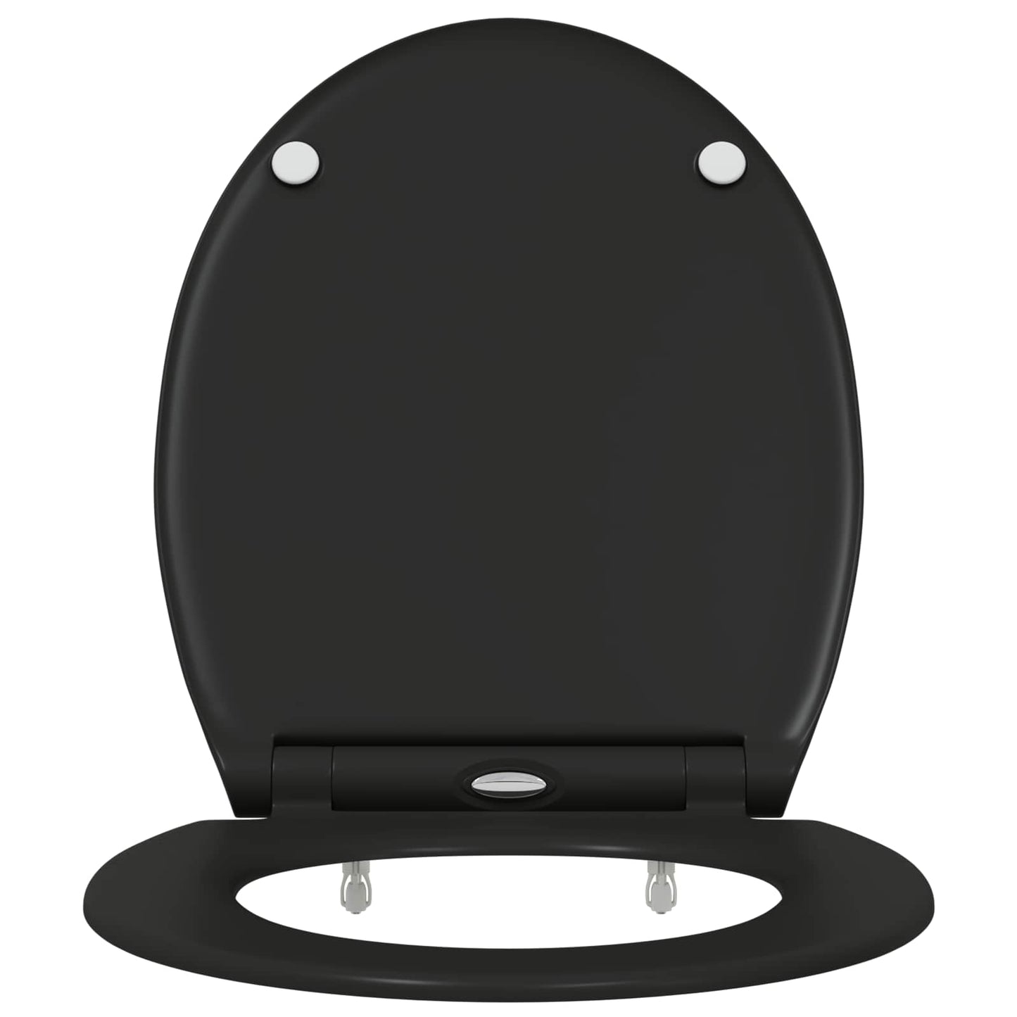 Toilet Seat Black 47 x 37.5 x 3.8 cm Duroplast