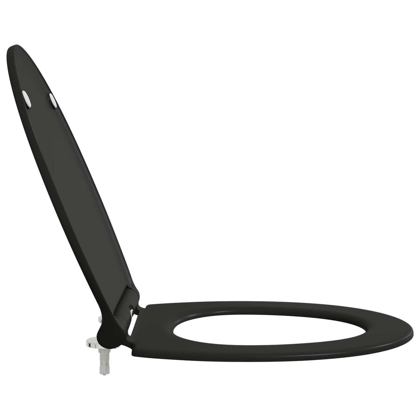 Toilet Seat Black 47 x 37.5 x 3.8 cm Duroplast