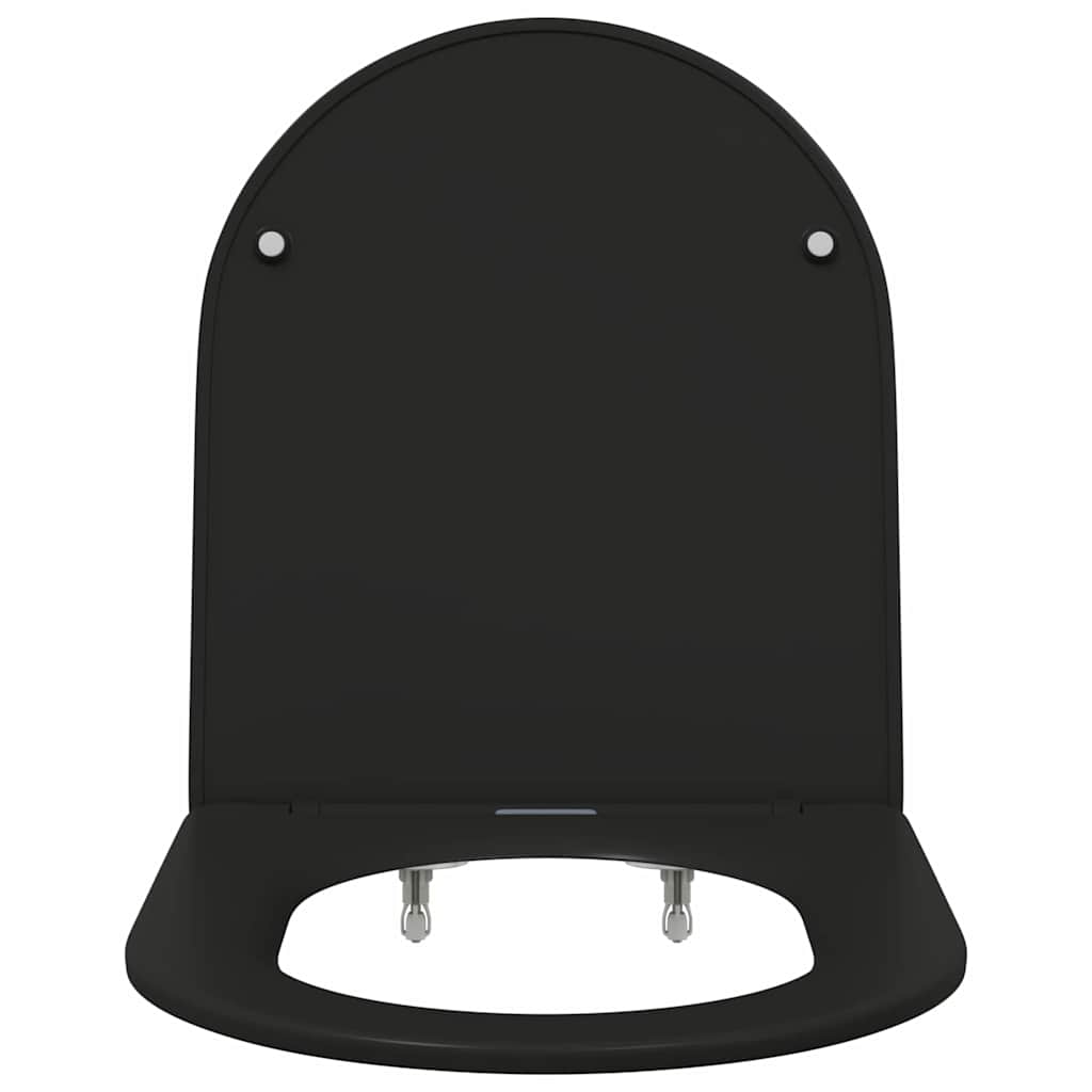 Toilet Seat Black 47 x 36 x 3.4 cm Duroplast